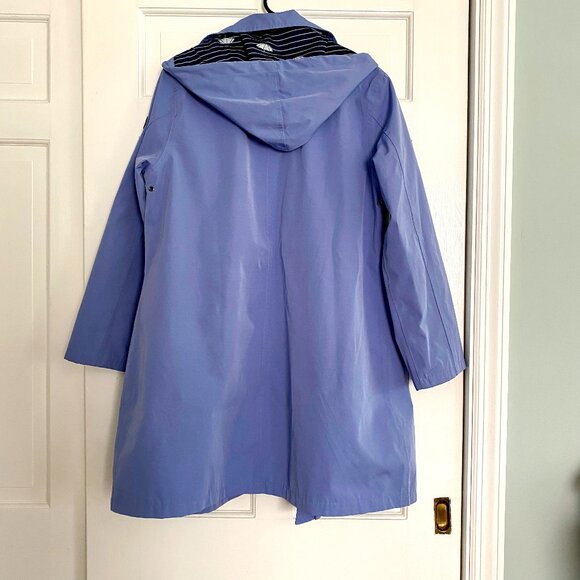Hooded Trench Raincoat by Cotton Traders US size 12 - Picture 2 of 2